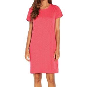 Gap Claret Red Lightweight Soft Slub T-Shirt Dress Women's size Large NWT